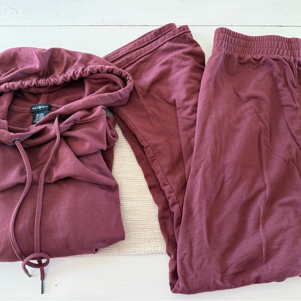 Cozy Maroon Hoodie & Jogger Set